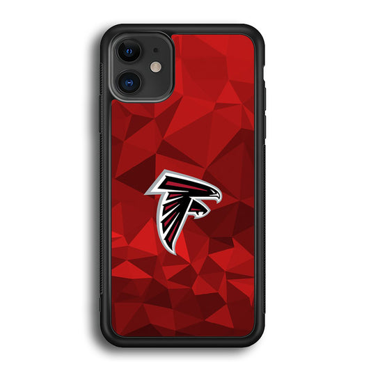 NFL Atlanta Falcons 001 iPhone 12 Case-Phone Case-Rubber Black (2D Case)-Altracase