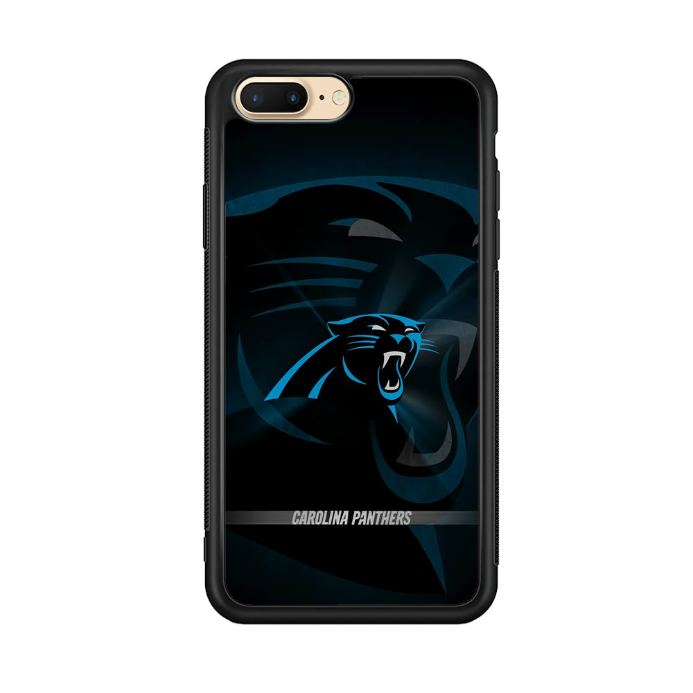 NFL Carolina Panthers 001 iPhone 7 Plus Case-Phone Case-Rubber Black (2D Case)-Altracase