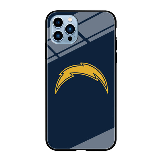 NFL Los Angeles Chargers 001 iPhone 12 Pro Case-Phone Case-Tempered Glass Case-Altracase