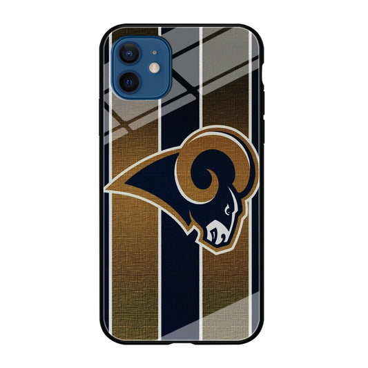 NFL Los Angeles Rams 001 iPhone 12 Case-Phone Case-Tempered Glass Case-Altracase