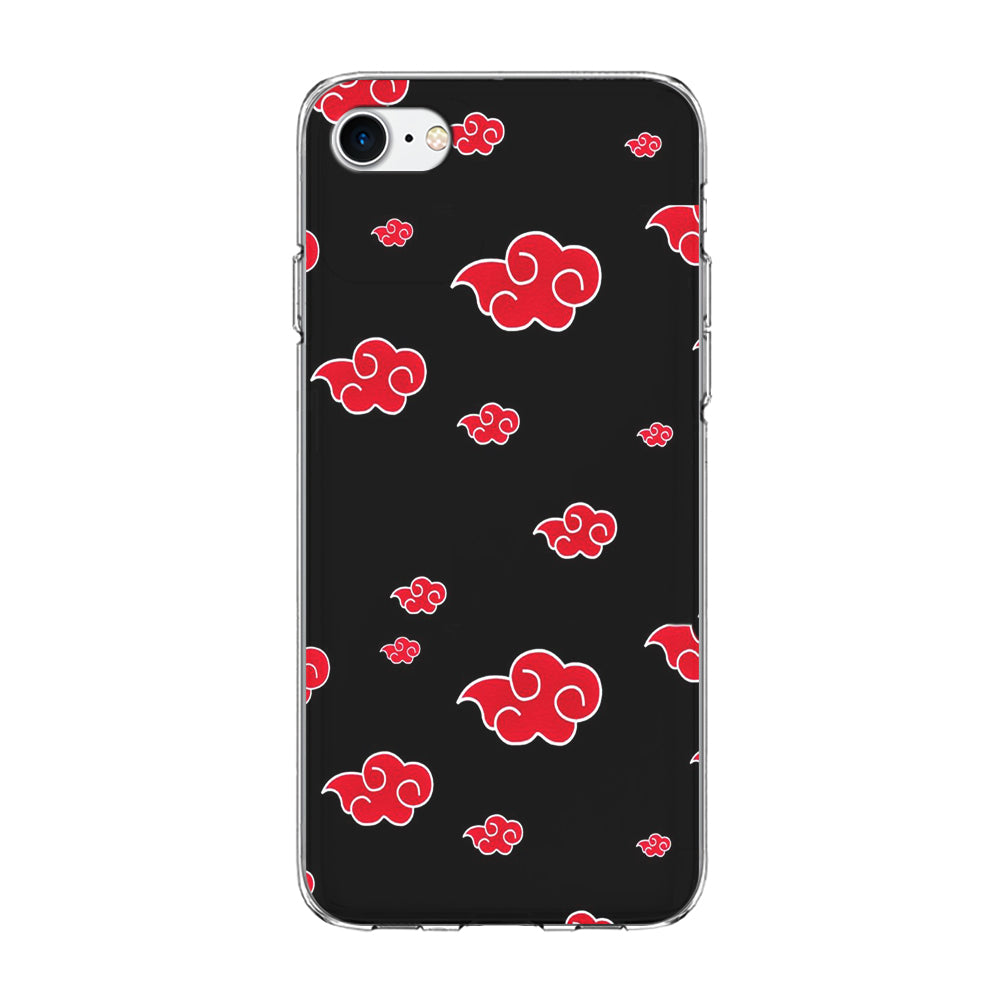 Naruto - Akatsuki Symbol iPhone 7 Case-Phone Case-Clear Soft Case-Altracase