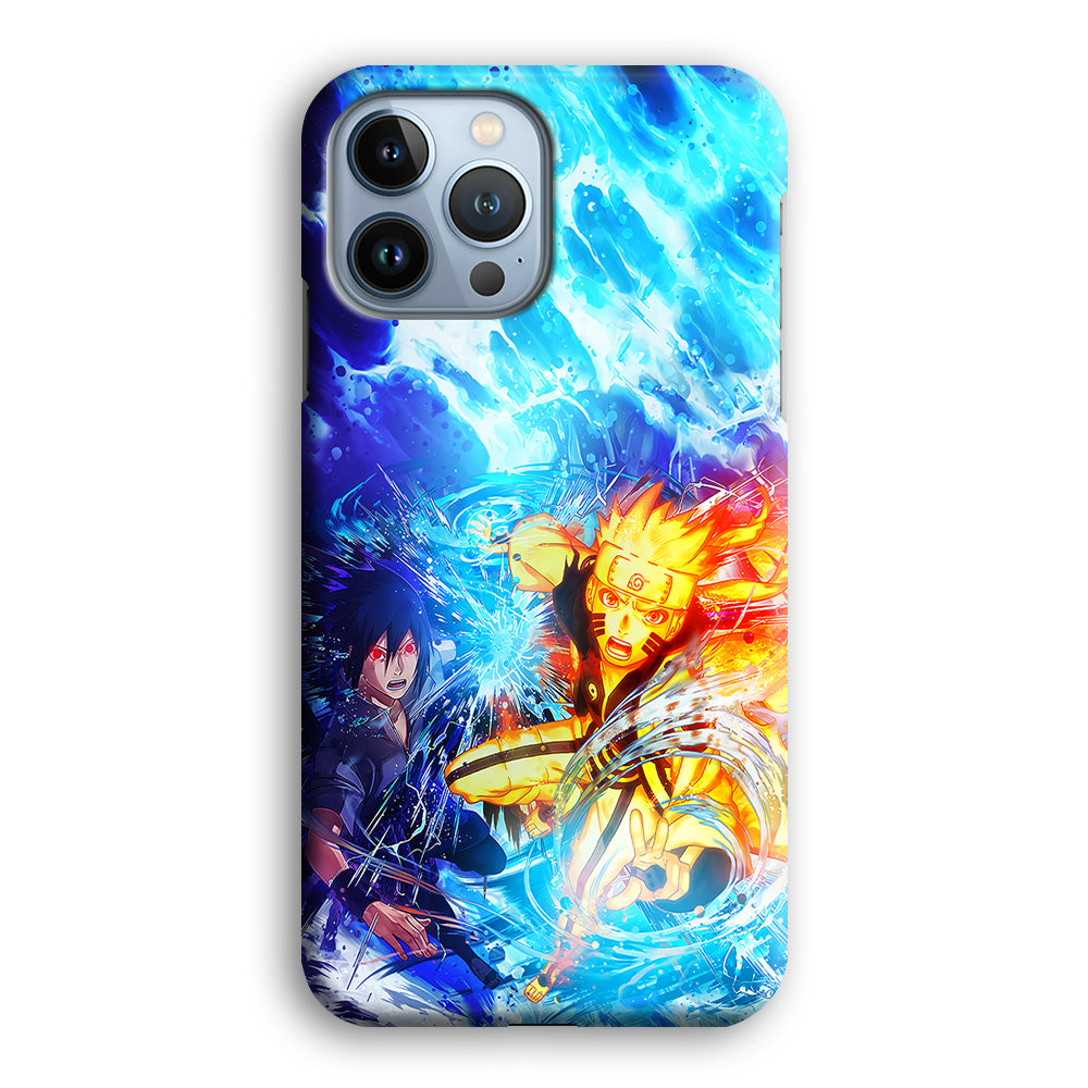 Naruto Sasuke Together iPhone 14 Pro Case