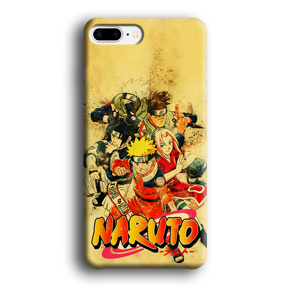 Naruto Shippuden Vintage iPhone 8 Plus Case-Phone Case-3D Case-Altracase