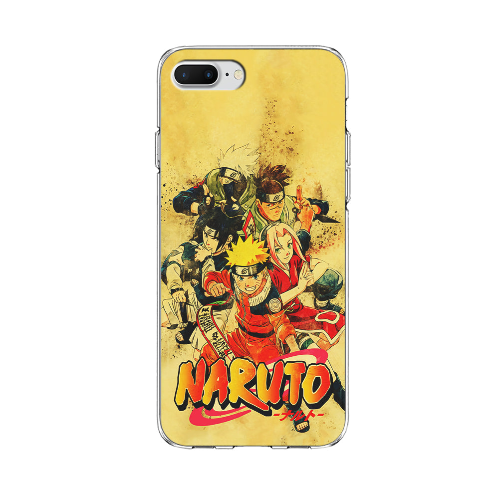 Naruto Shippuden Vintage iPhone 8 Plus Case-Phone Case-Clear Soft Case-Altracase