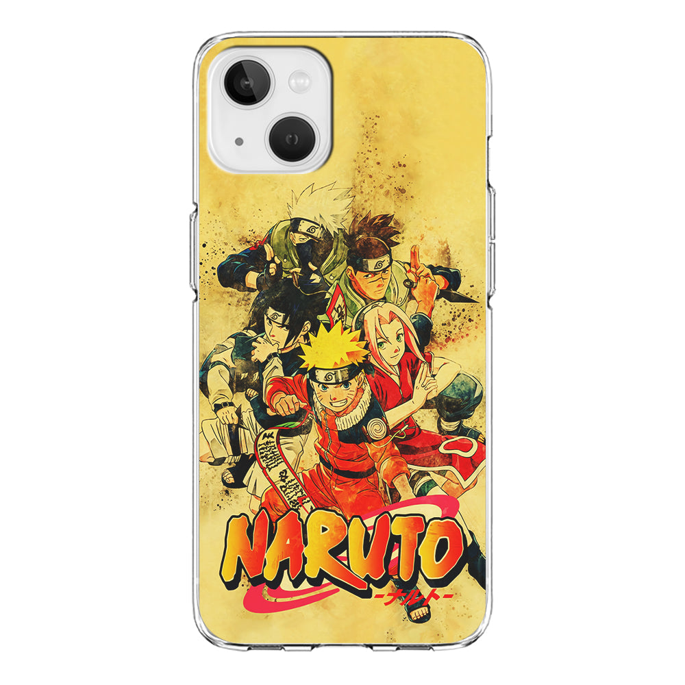 Naruto Shippuden Vintage iPhone 13 Mini Case-Phone Case-Clear Soft Case-Altracase
