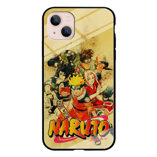 Naruto Shippuden Vintage iPhone 13 Mini Case-Phone Case-Tempered Glass Case-Altracase