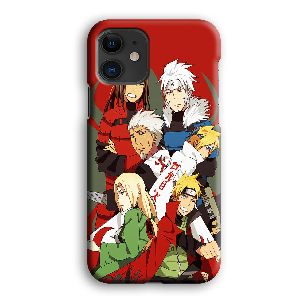 Naruto all hokages iPhone 12 Mini Case