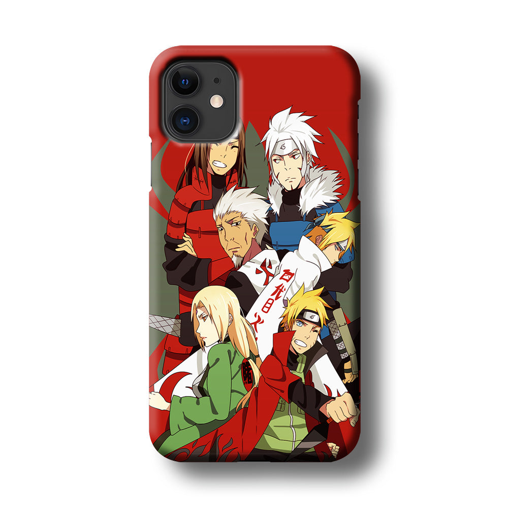 Naruto all hokages iPhone 11 Case