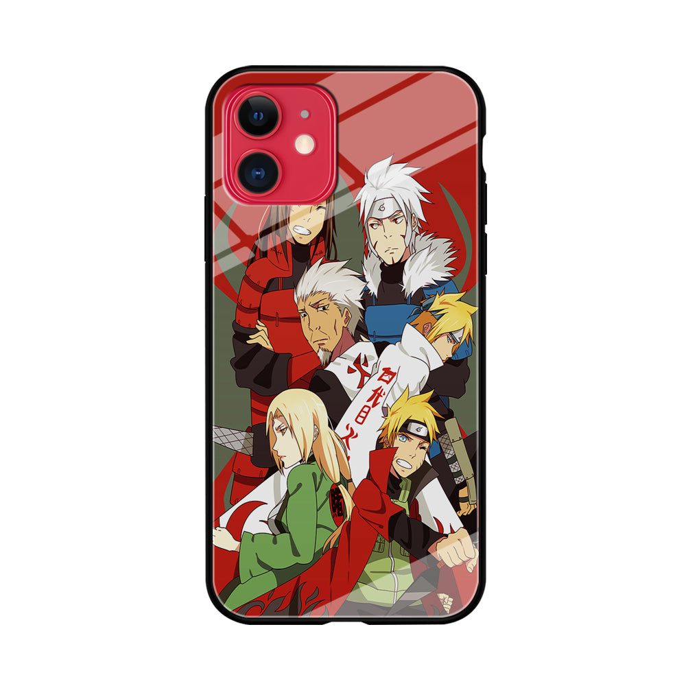 Naruto all hokages iPhone 11 Case