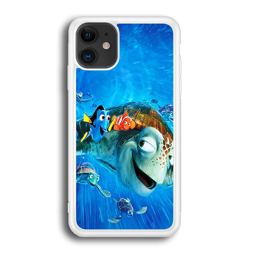 Nemo Dorry and Turtles iPhone 12 Case-Phone Case-Rubber White (2D Case)-Altracase
