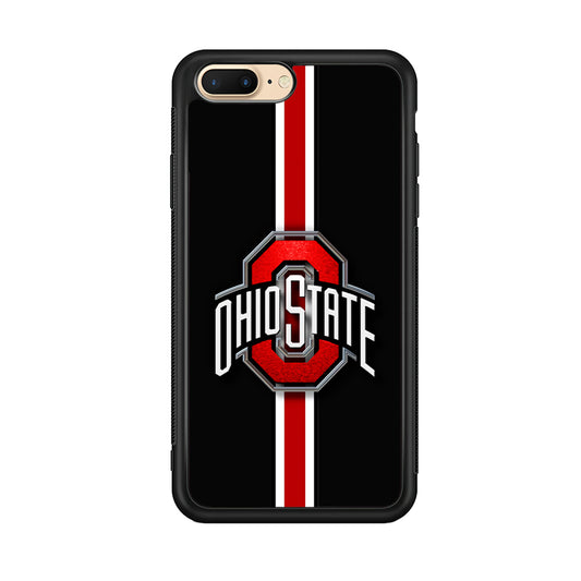 Ohio State White Red Line iPhone 8 Plus Case