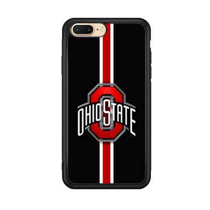 Ohio State White Red Line iPhone 7 Plus Case