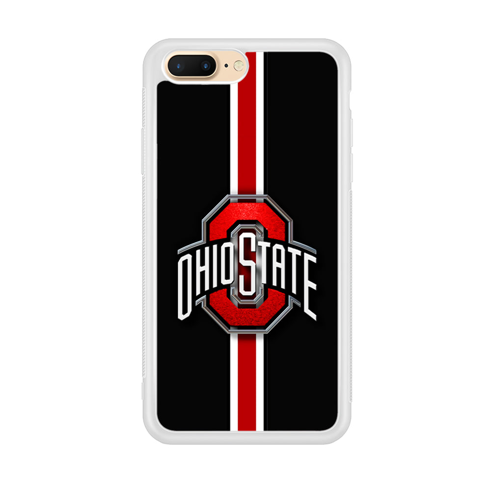 Ohio State White Red Line iPhone 8 Plus Case