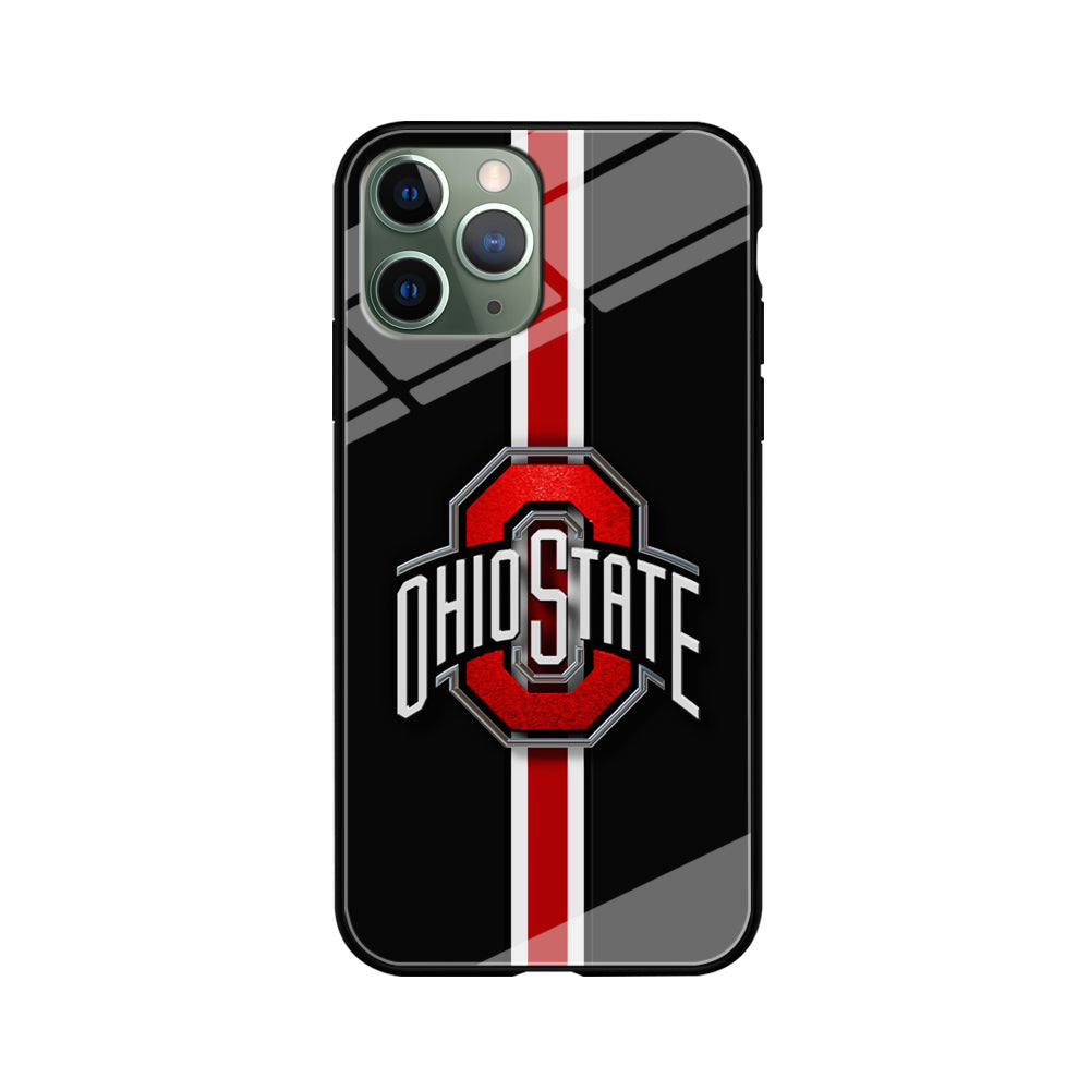 Ohio State White Red Line iPhone 11 Pro Max Case