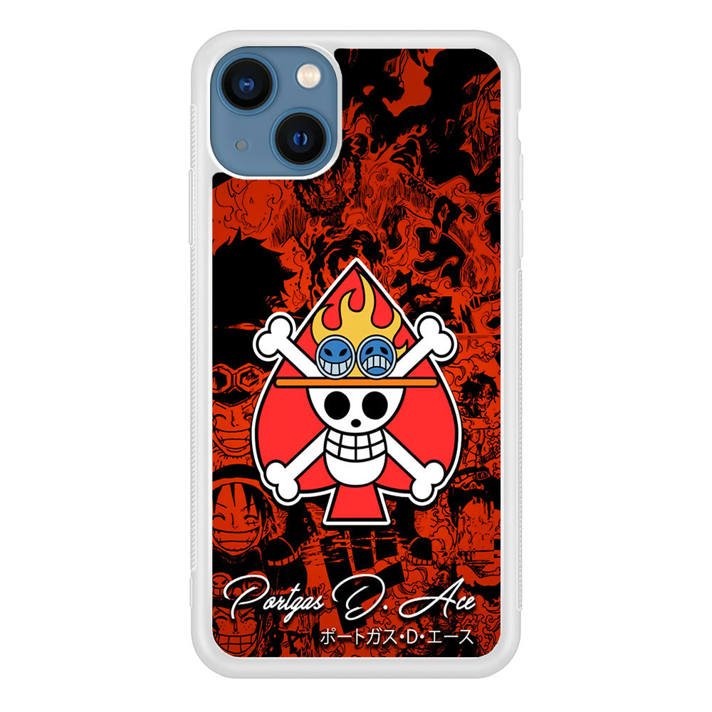 One Piece Ace Logo Comic iPhone 13 Case