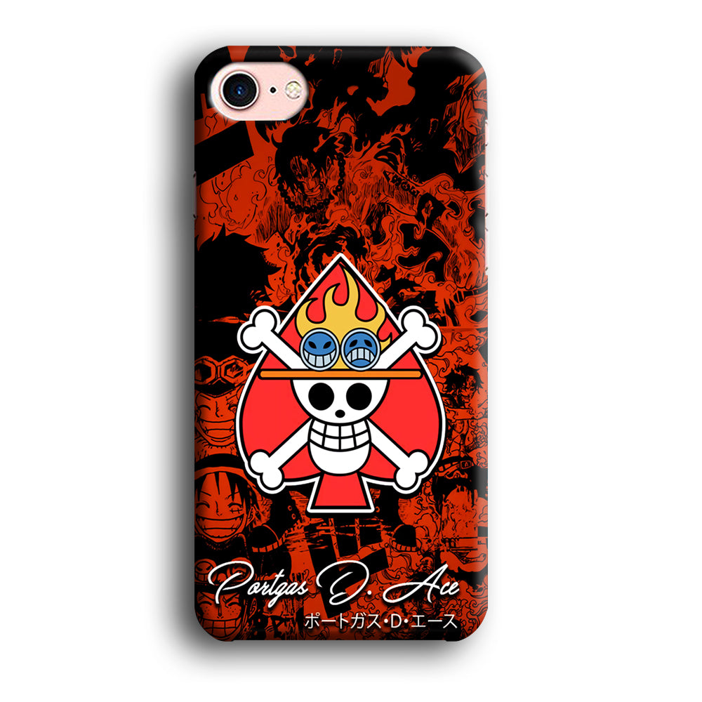 One Piece Ace Logo Comic iPhone 7 Case