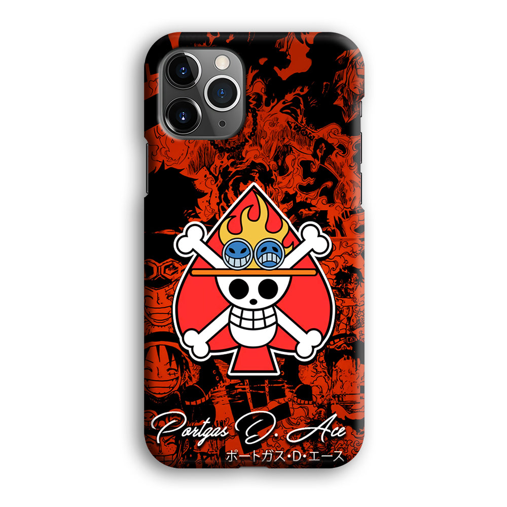 One Piece Ace Logo Comic iPhone 12 Pro Case