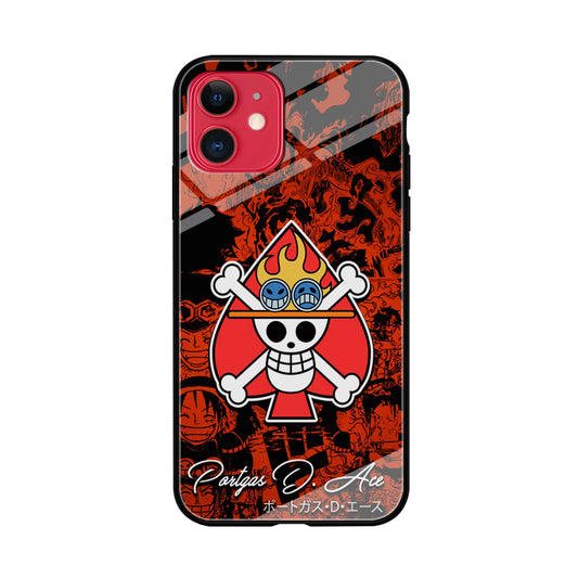 One Piece Ace Logo Comic iPhone 11 Case