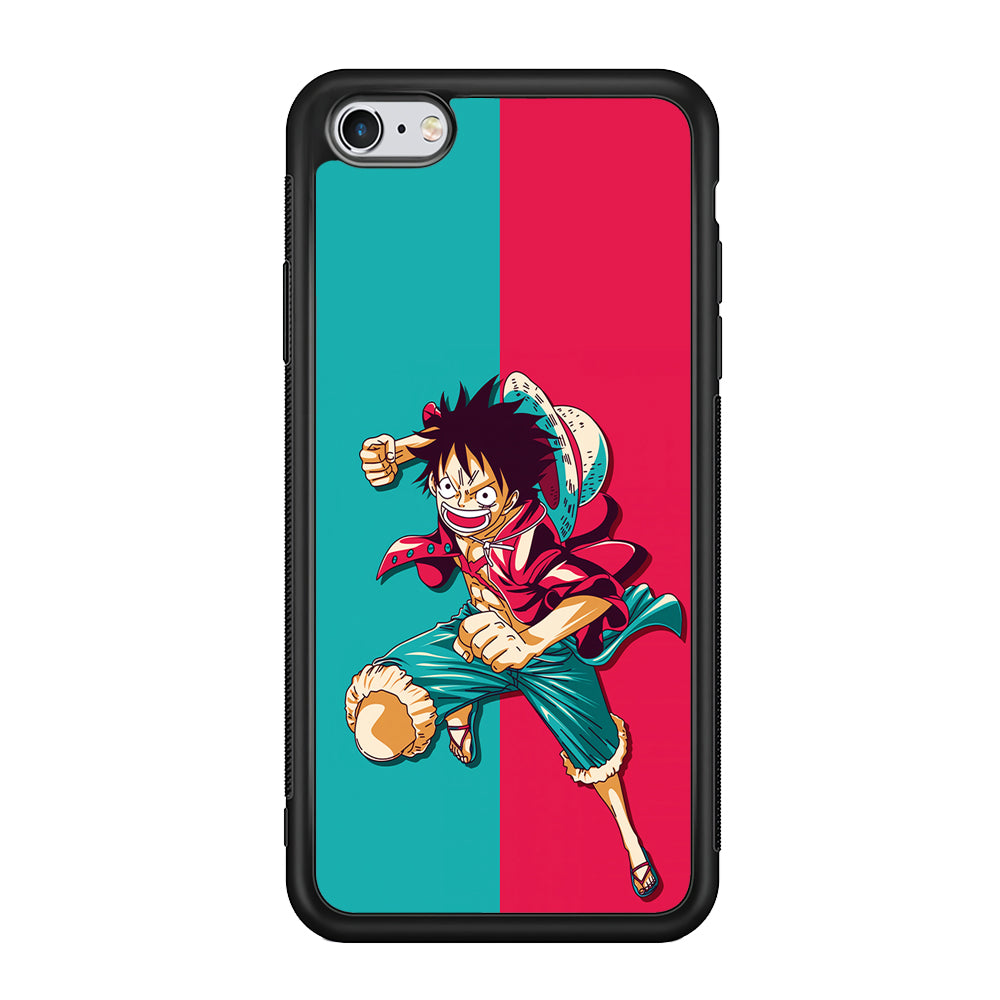 One Piece Luffy Red Blue iPhone 6 Plus | 6s Plus Case