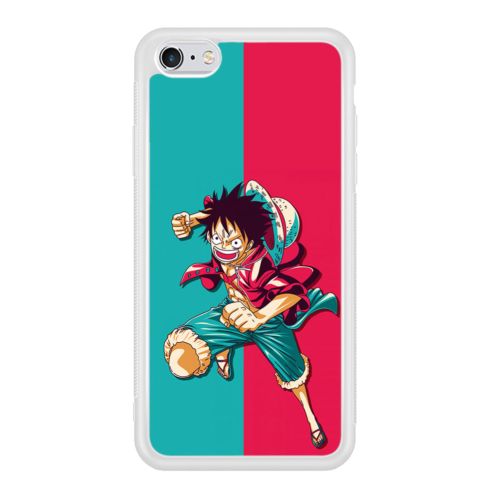 One Piece Luffy Red Blue iPhone 6 Plus | 6s Plus Case