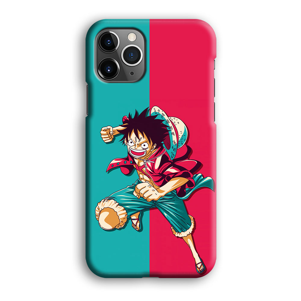 One Piece Luffy Red Blue iPhone 12 Pro Case