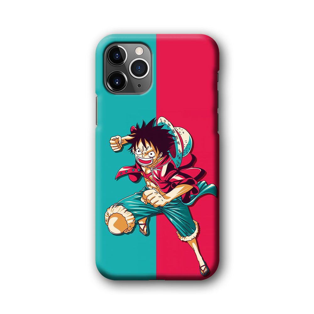 One Piece Luffy Red Blue iPhone 11 Pro Case