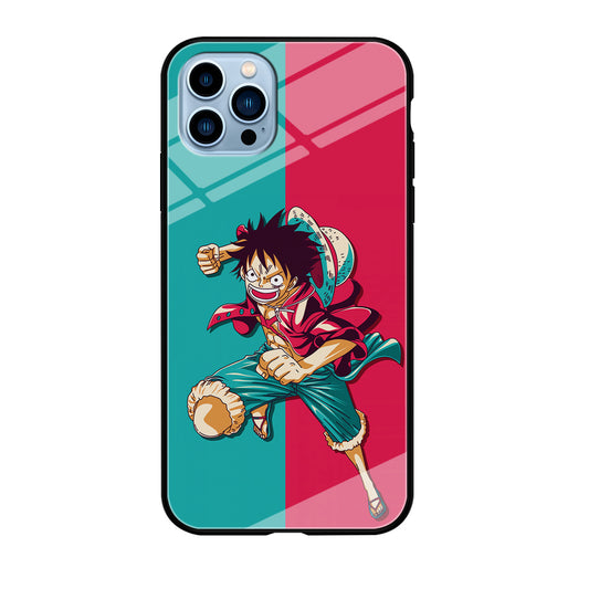 One Piece Luffy Red Blue iPhone 12 Pro Case