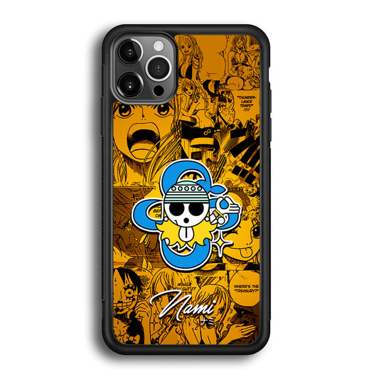 One Piece Nami Logo Comic iPhone 12 Pro Case