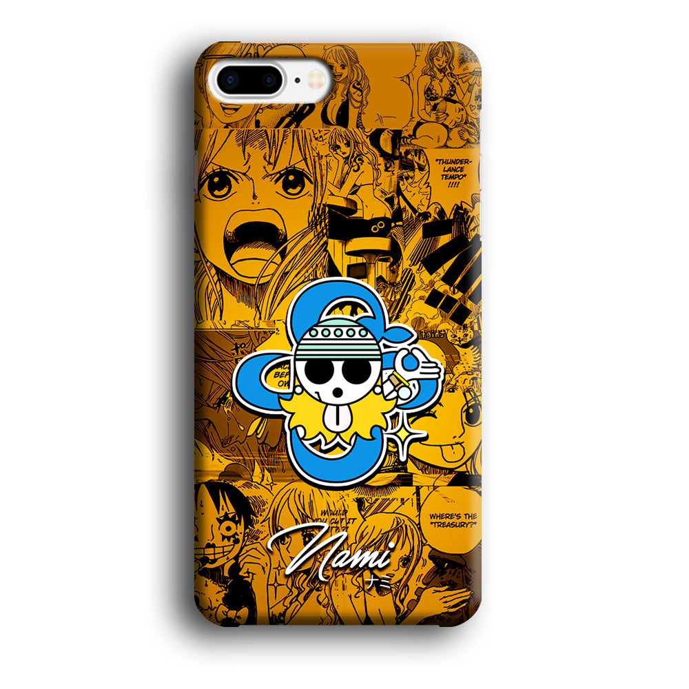 One Piece Nami Logo Comic iPhone 8 Plus Case