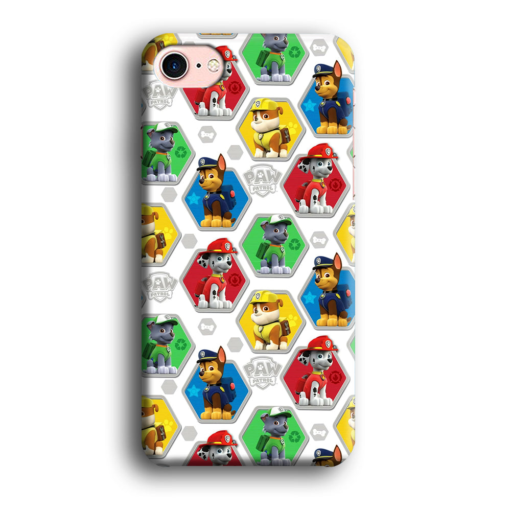 Paw Patrol Patern White iPhone 7 Case