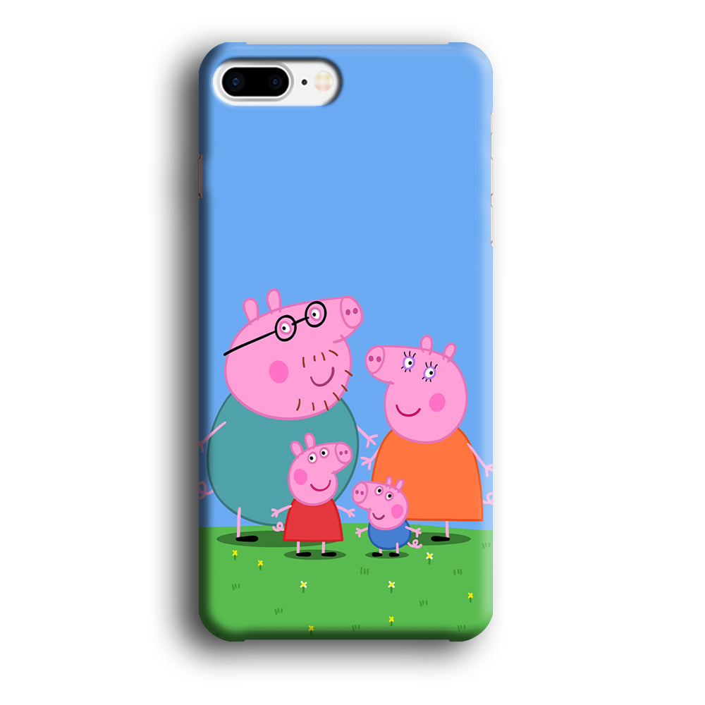 Peppa Pig Family Cartoon iPhone 7 Plus Case