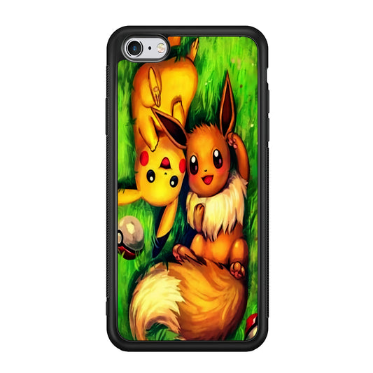 Pokemon Eevee and Pikachu iPhone 6 Plus | 6s Plus Case