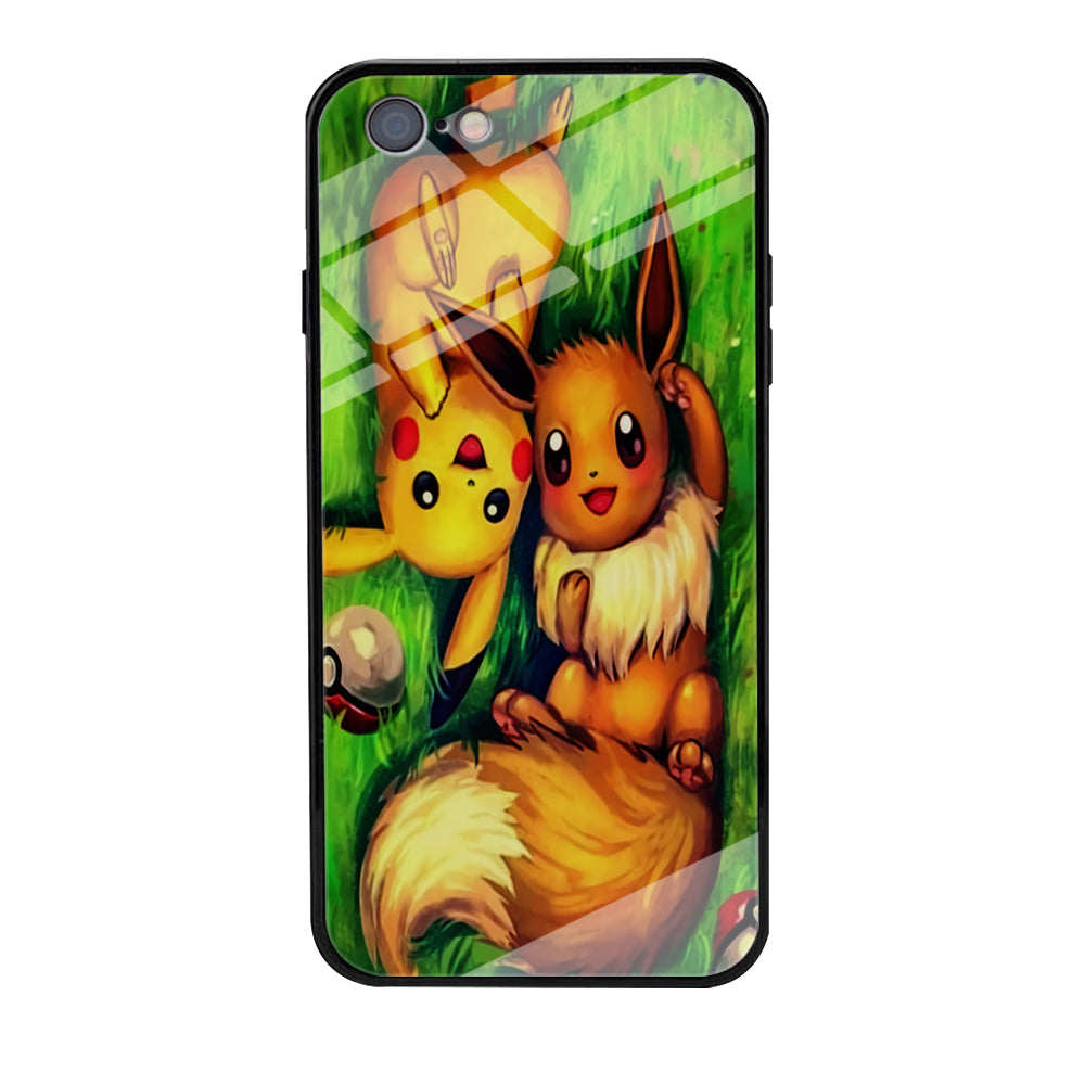 Pokemon Eevee and Pikachu iPhone 6 Plus | 6s Plus Case