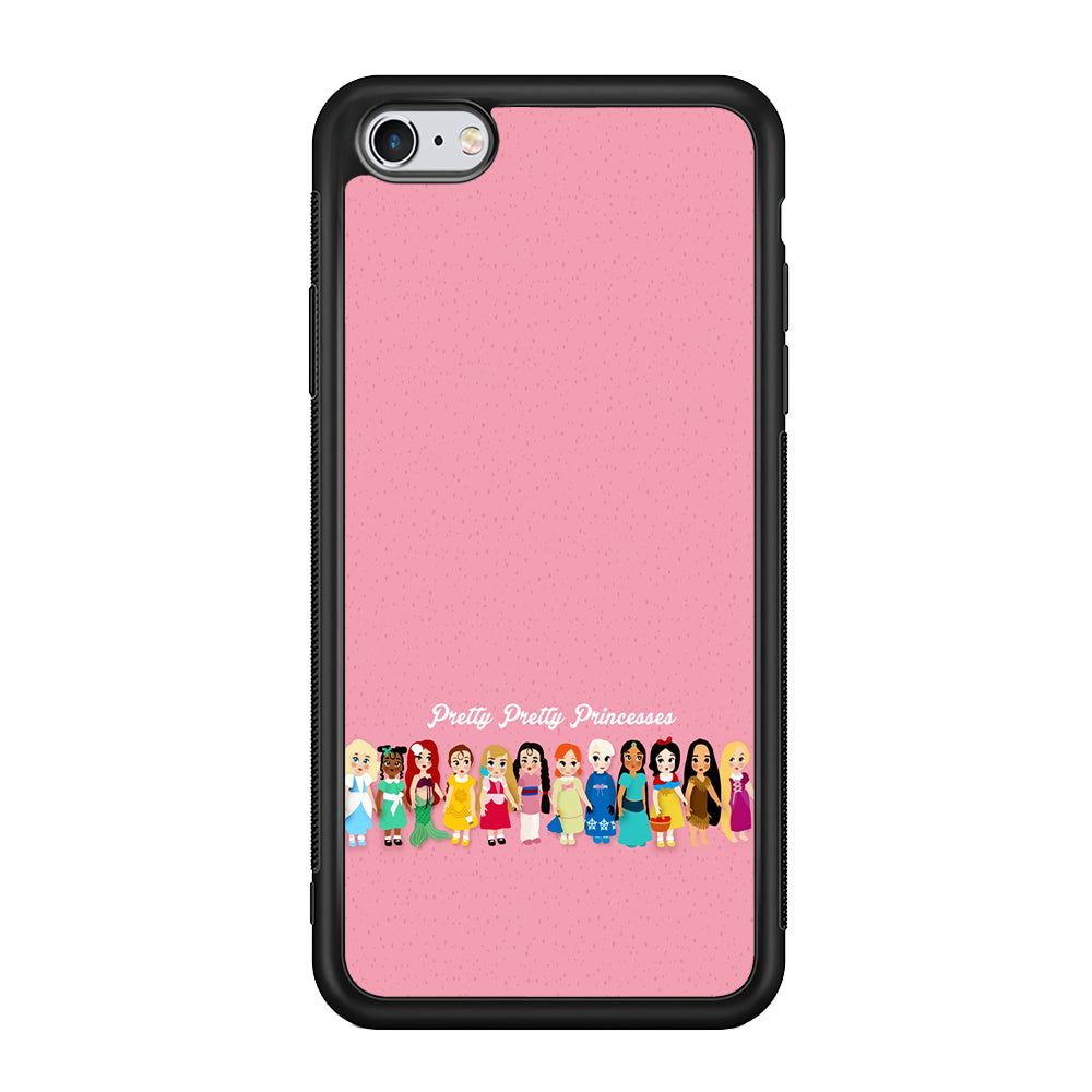Pretty Pretty Princesses Pink iPhone 6 Plus | 6s Plus Case-Phone Case-Rubber Black (2D Case)-Altracase