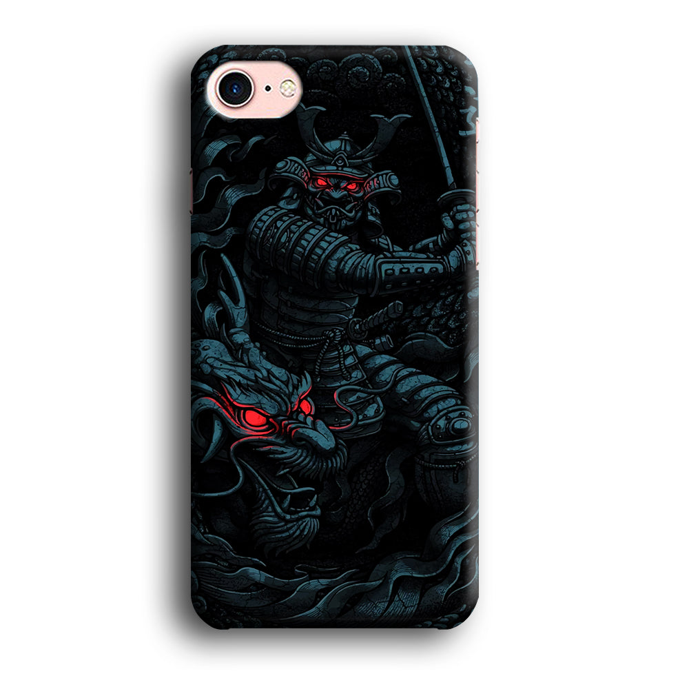 Samurai and Dragon iPhone 7 Case