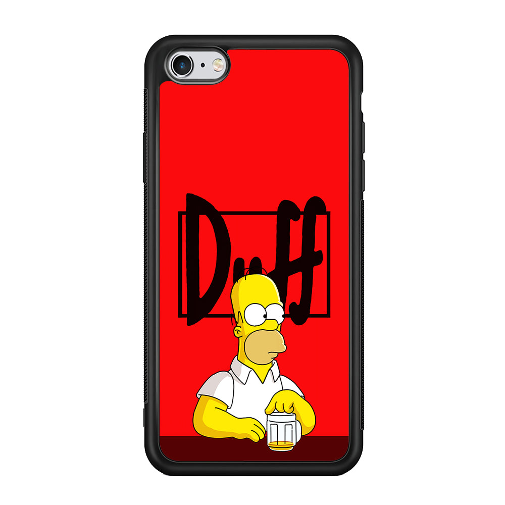 Simpson Homer Duff Red iPhone 6 Plus | 6s Plus Case