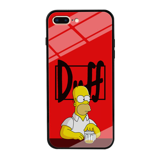Simpson Homer Duff Red iPhone 7 Plus Case