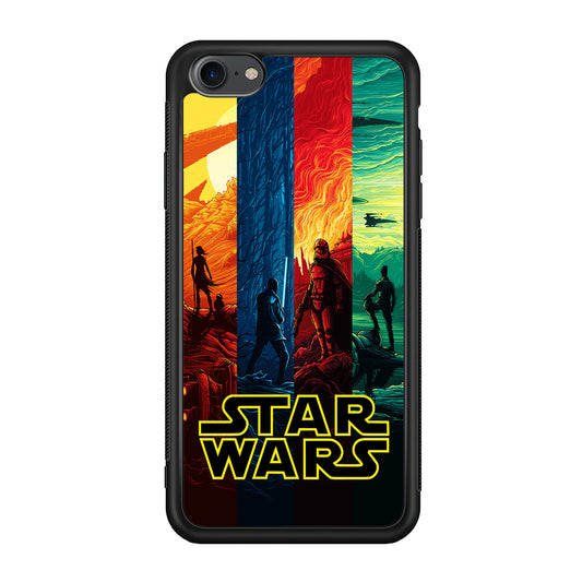 Star Wars Poster Colorful iPhone 7 Case-Phone Case-Rubber Black (2D Case)-Altracase