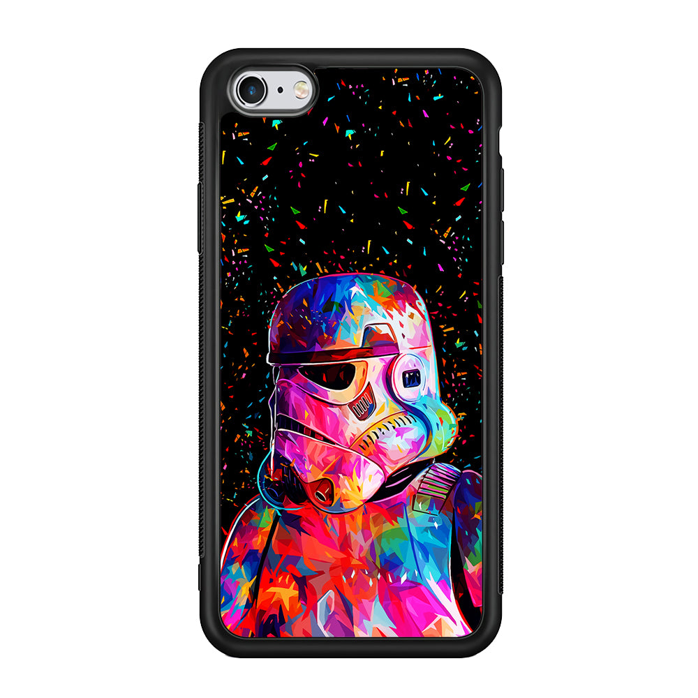 Star Wars Stormtrooper Colorful iPhone 6 Plus | 6s Plus Case-Phone Case-Rubber Black (2D Case)-Altracase
