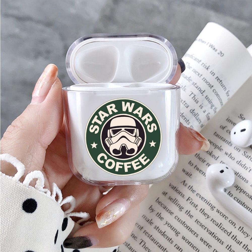 Star Wars Coffee Hard Plastic Protective Clear Case Cover For Apple Airpods-AirPod Case-Altracase