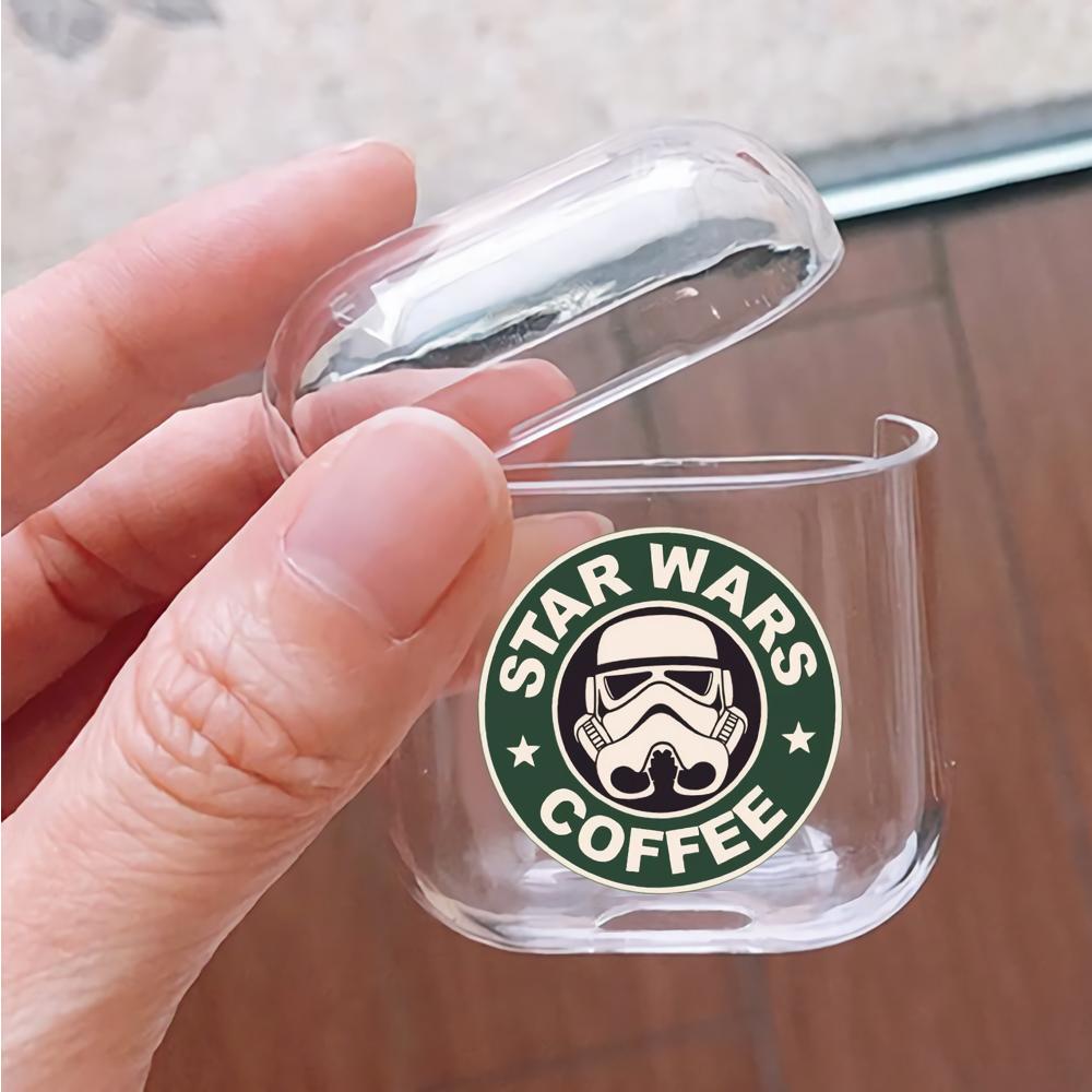 Star Wars Coffee Hard Plastic Protective Clear Case Cover For Apple Airpods-AirPod Case-Altracase
