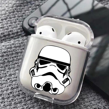 Star Wars Head Stormtrooper Hard Plastic Protective Clear Case Cover For Apple Airpods-AirPod Case-Altracase