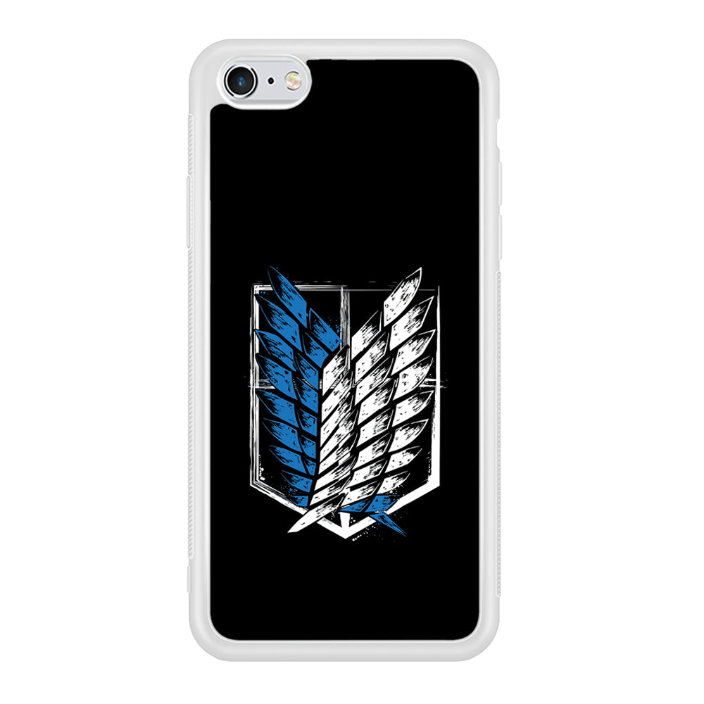 The Logo of the Survey Corps iPhone 6 Plus | 6s Plus Case-Phone Case-Rubber White (2D Case)-Altracase