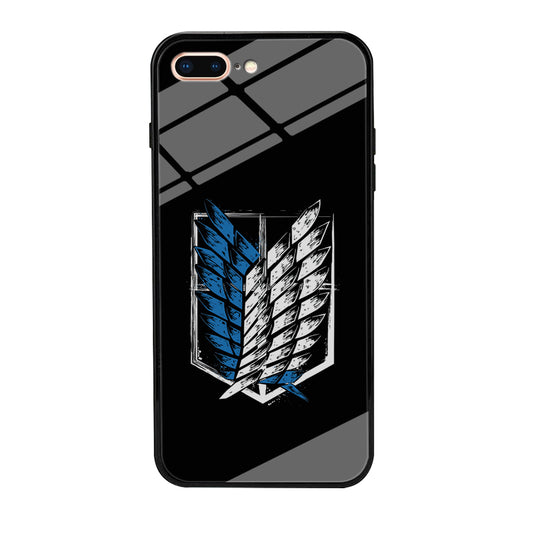 The Logo of the Survey Corps iPhone 7 Plus Case-Phone Case-Tempered Glass Case-Altracase
