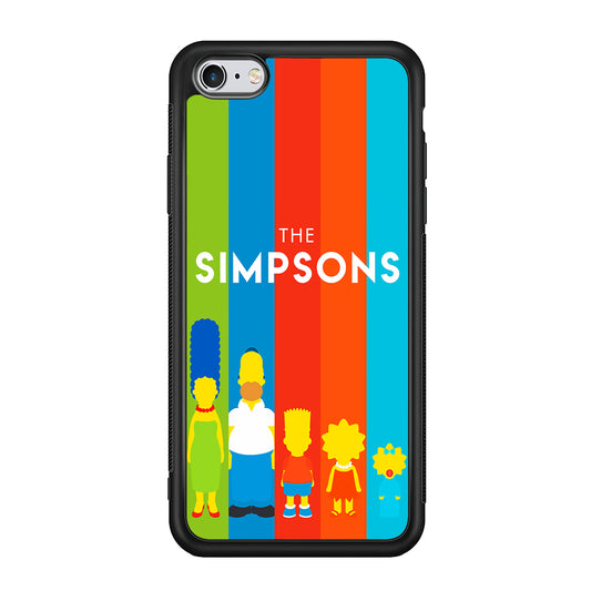The Simpson Family Colorful iPhone 6 | 6s Case-Phone Case-Rubber Black (2D Case)-Altracase