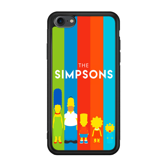The Simpson Family Colorful iPhone 7 Case-Phone Case-Rubber Black (2D Case)-Altracase