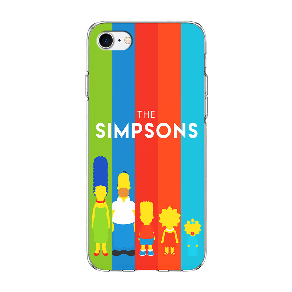 The Simpson Family Colorful iPhone 7 Case-Phone Case-Clear Soft Case-Altracase