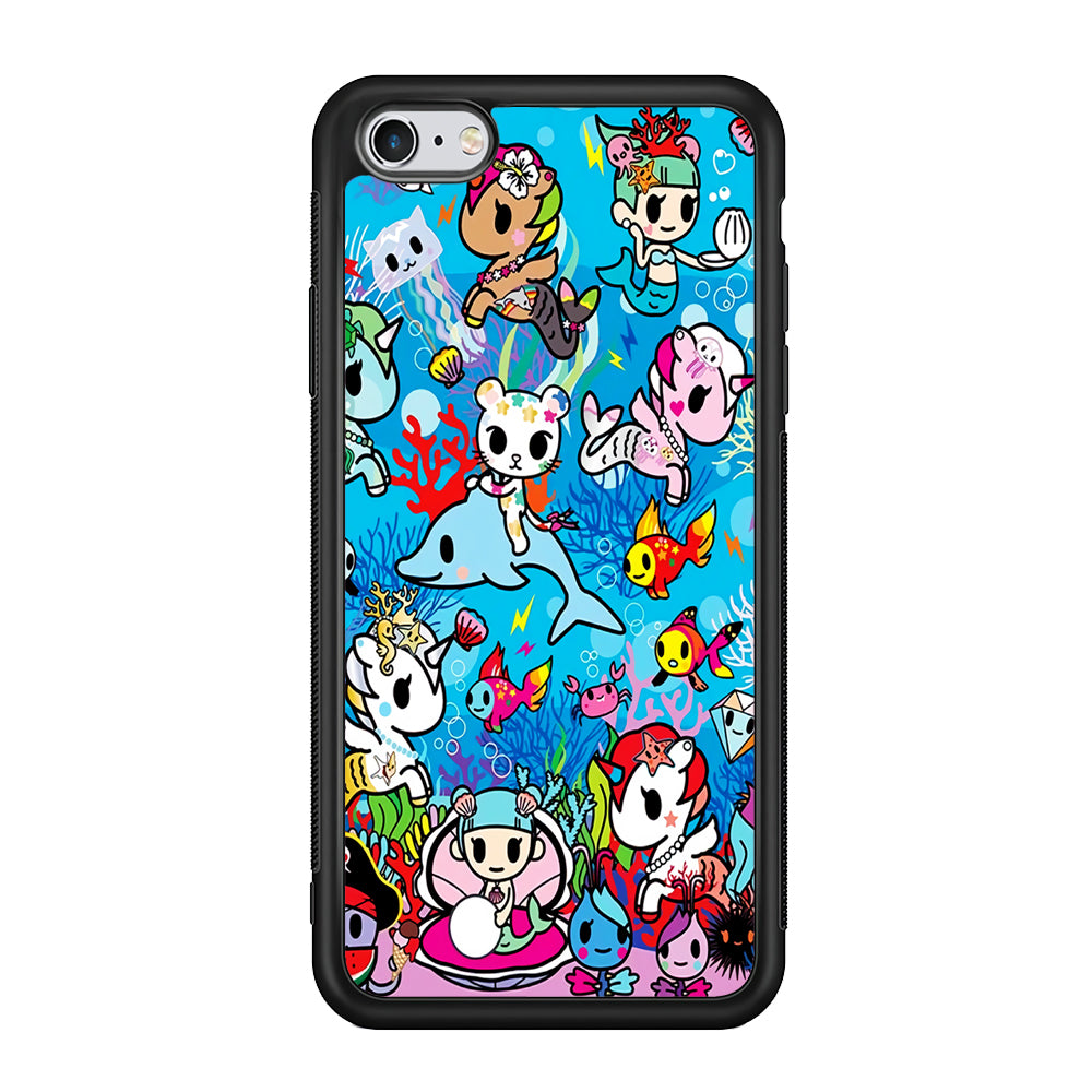 Tokidoki Sea Unicorn iPhone 6 | 6s Case-Phone Case-Rubber Black (2D Case)-Altracase