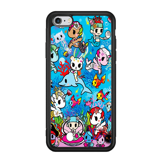 Tokidoki Sea Unicorn iPhone 6 | 6s Case-Phone Case-Rubber Black (2D Case)-Altracase