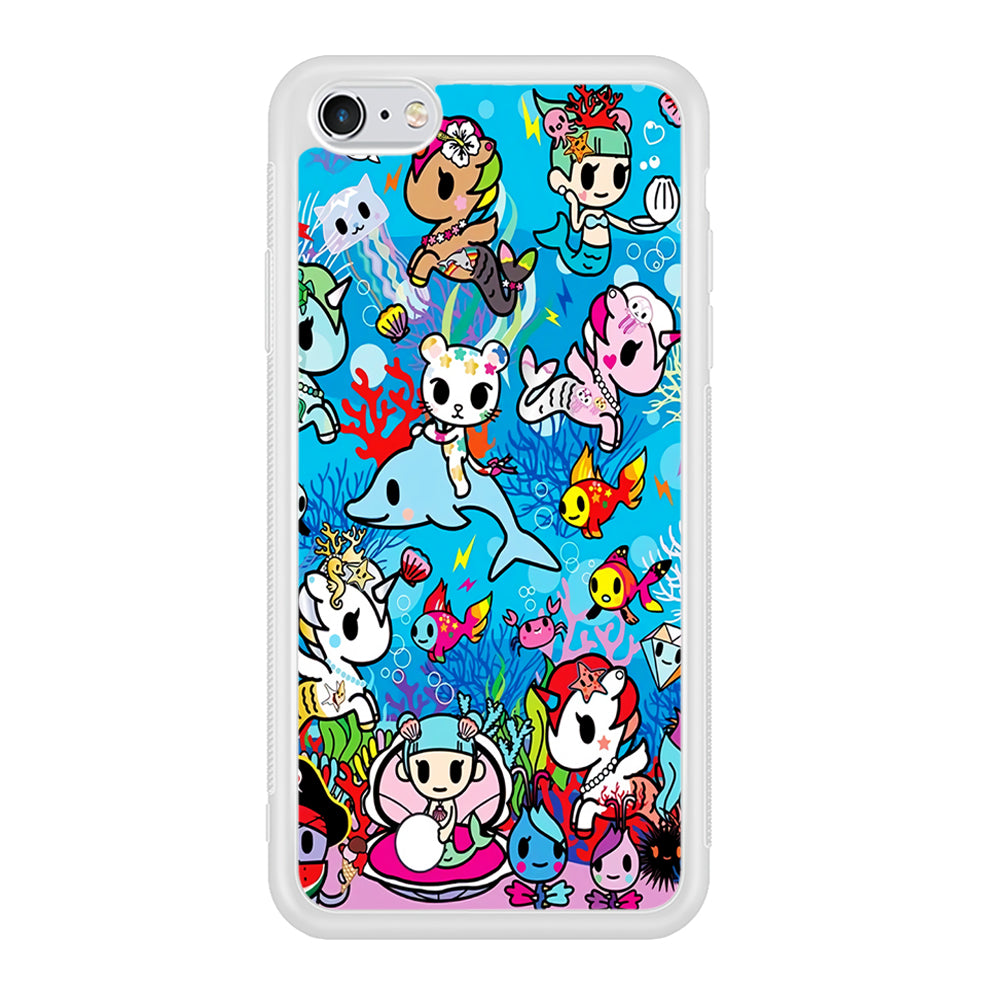 Tokidoki Sea Unicorn iPhone 6 | 6s Case-Phone Case-Rubber White (2D Case)-Altracase